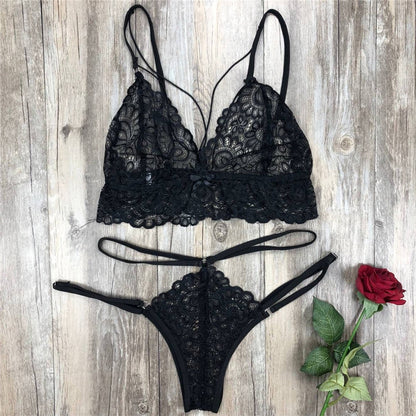 Importe - Lingerie Dentelle Sexy Femme 2 Pièces