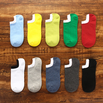 Importé - Lot de 5 Paires de Chaussettes Sport 100% Coton