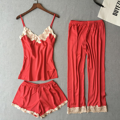 Importe - Ensemble Pyjamas Femmes Sexy 3 Pièces
