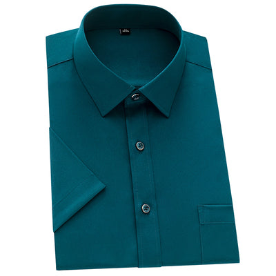 Importé - Chemise Homme Coupe Slim Manches Courtes