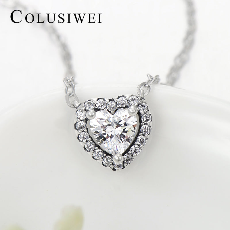 Importé - Collier Argent en Cœur