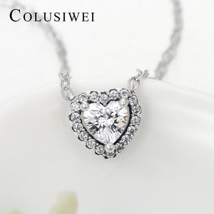 Importé - Collier Argent en Cœur