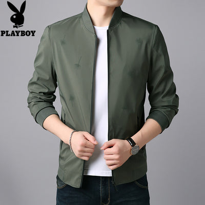 Importé - Veste Jacket Playboy Slim en Sky pour Hommes