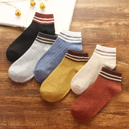 Importé - Lot de 5 Paires de Chaussettes Style Sport 100% Coton
