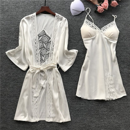Importe - Ensemble Pyjamas Sexy Femme 2 Pièces En Dentelles