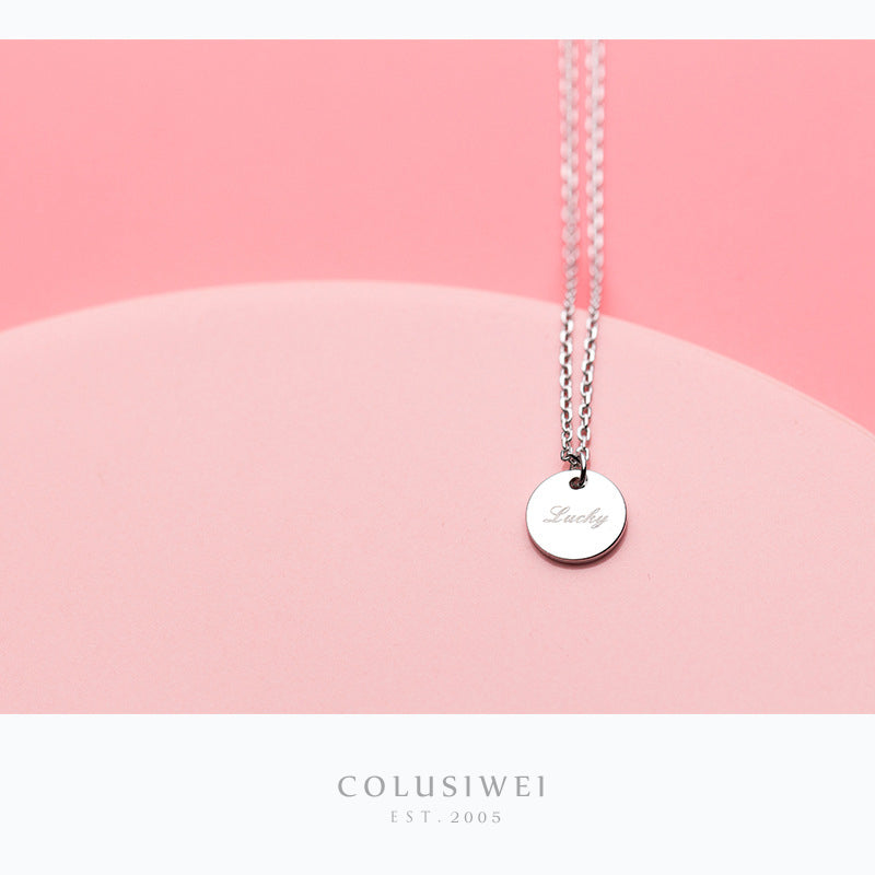 Importé - Collier en Lettre Lucky