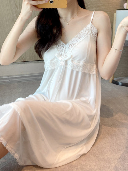 Importe - Pyjamas Femme Robe de Nuit Bras Mince