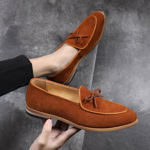 Importé - Chaussure Homme Mocassins Cuir PU Avec Pompon