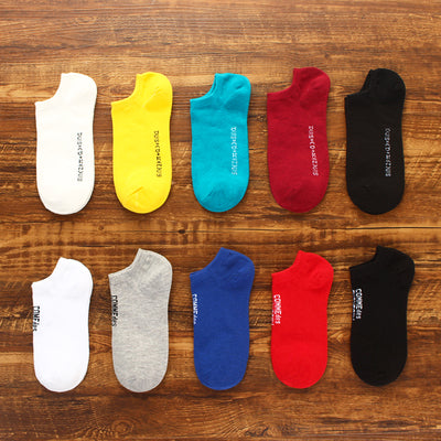 Importé - Lot de 5 Paires de Chaussettes Sport 100% Coton