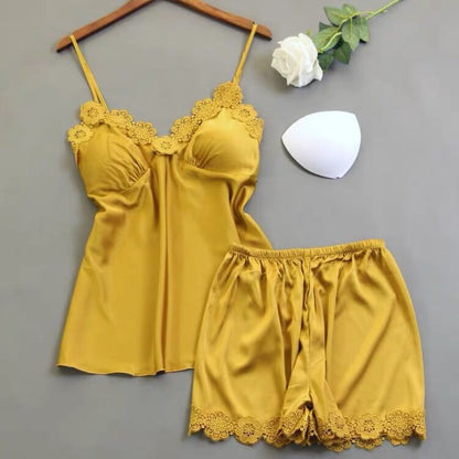 Importe - Pyjama Sexy Femme 2 Pièces En Dentelle