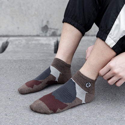 Importé - Lot de 5 Paires de Chaussettes Sport 100% Coton Tendance