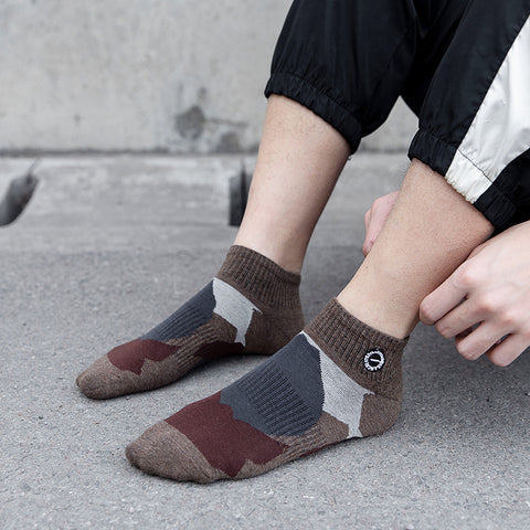 Importé - Lot de 5 Paires de Chaussettes Sport 100% Coton Tendance