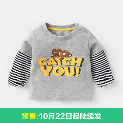 Importé -  T-shirt Bébé Décontracté Manches Longues En Coton 100%