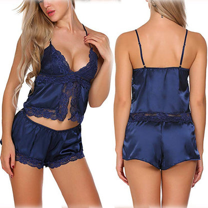 Importe - Pyjama Sexy Femme Deux Pièces En Dentelle