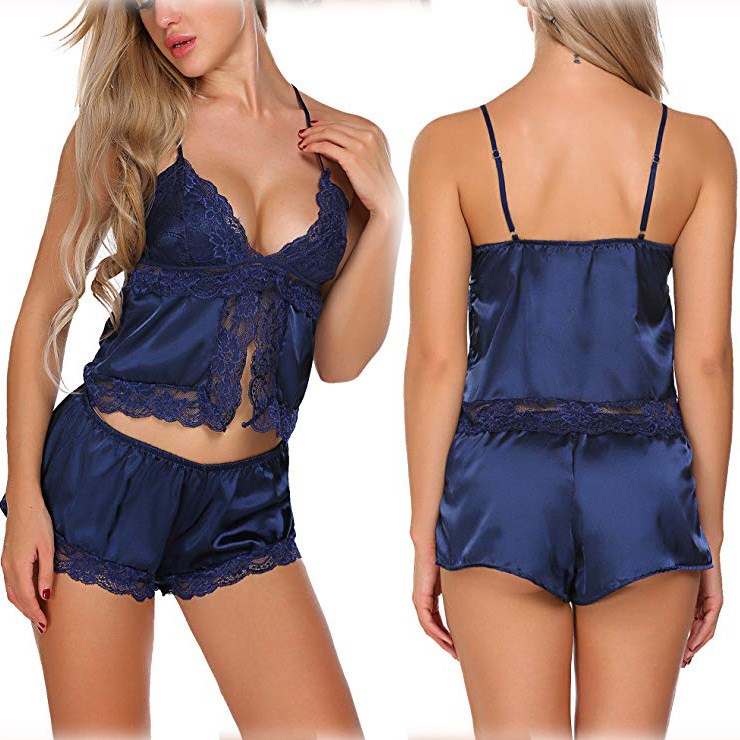Importe - Pyjama Sexy Femme Deux Pièces En Dentelle