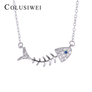 Importé - Collier en Os de Poisson