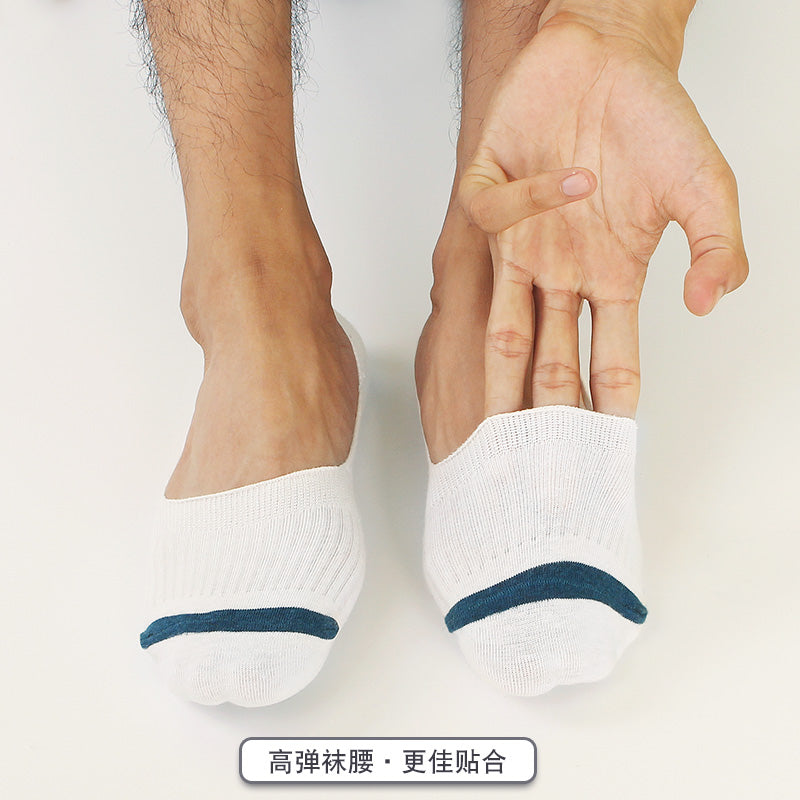 Importé - Lot de 5,7 et 10 Paires de Chaussettes Invisibles En Antidérapantes En Silicone