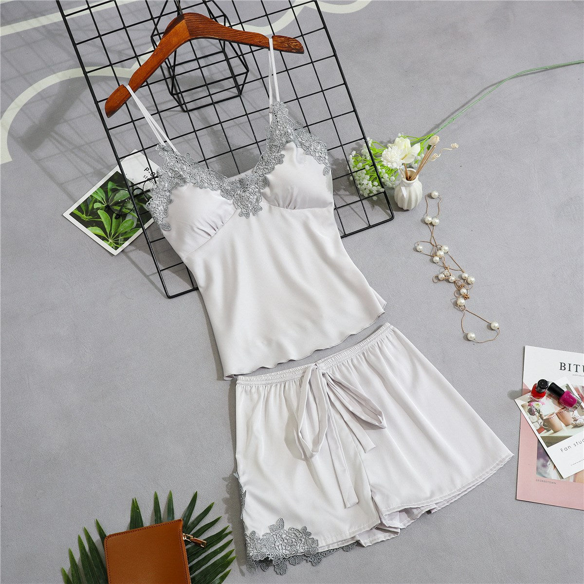 Importe -Ensembles Survêtement Pyjama Sexy Femme 2 Pièces