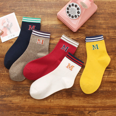 Importé - Lot de 5 Paires de Chaussettes Style Sport 100% Coton