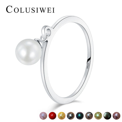 Importé -Bague Perle en Argent