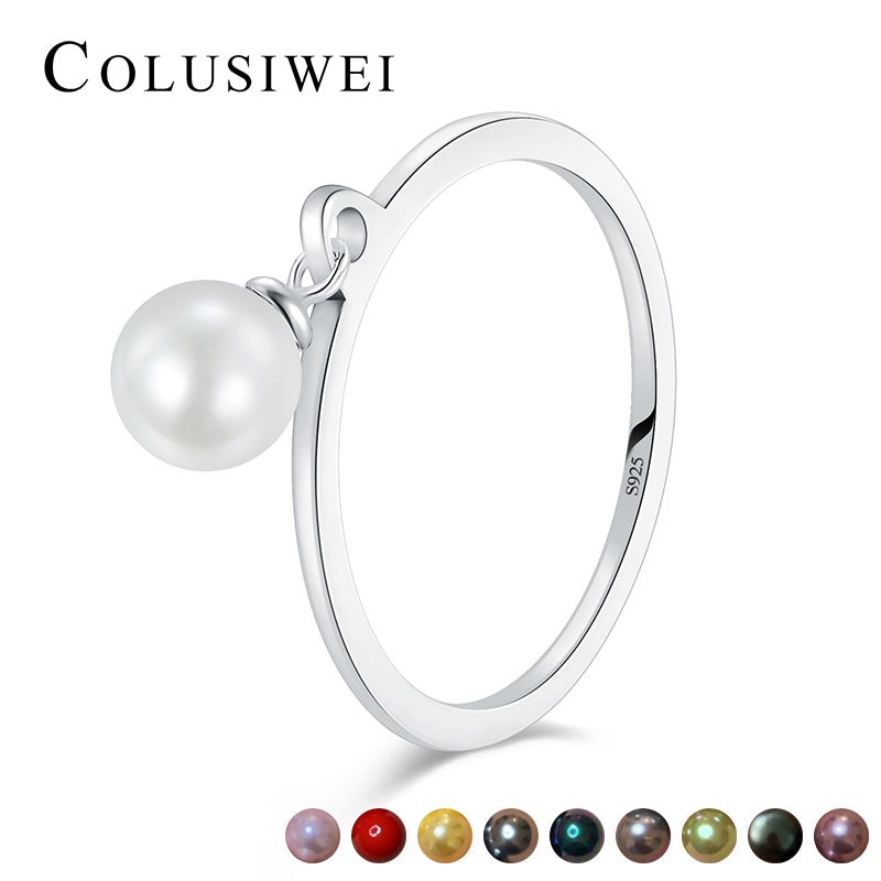 Importé -Bague Perle en Argent