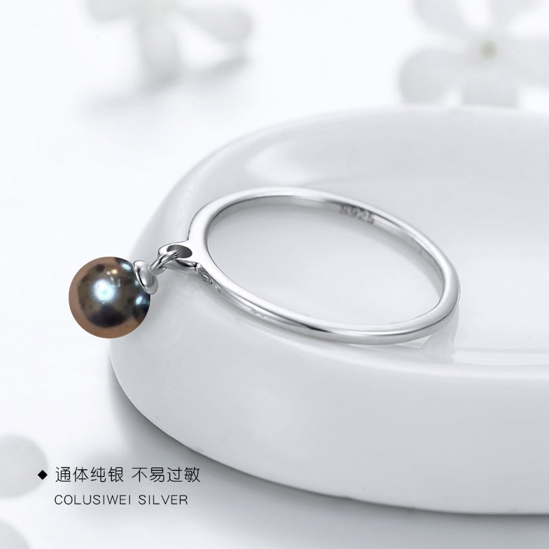 Importé -Bague Perle en Argent