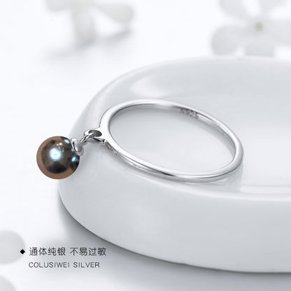 Importé -Bague Perle en Argent