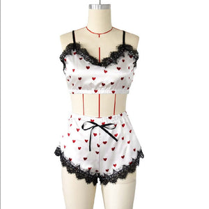 Importe - Pyjama Sexy Lingerie Femme Deux Pièces En Dentelle