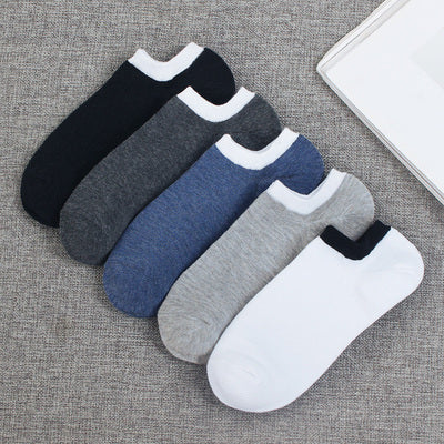 Importé - Lot de 5 Paires de Chaussettes Sport A Rayures 100% Coton