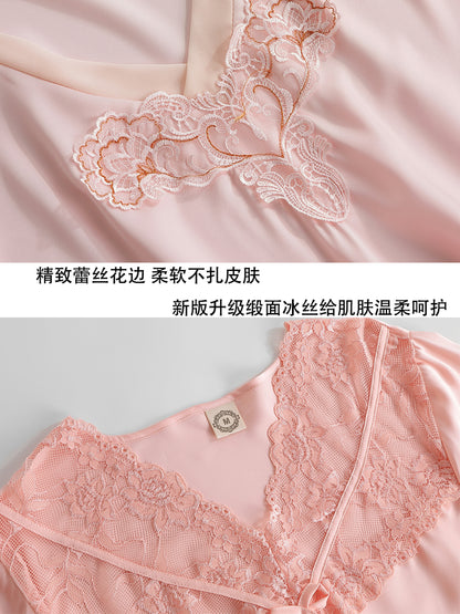Importe - Ensemble Pyjamas Femme Nuisette Manches Longues