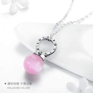 Importé - Collier Argent Motif en Perle