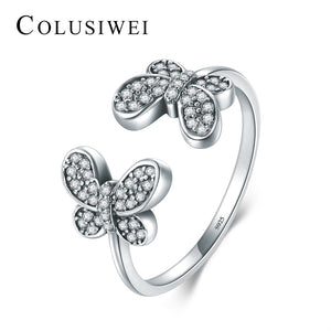 Importé - Bague Papillon en Argent