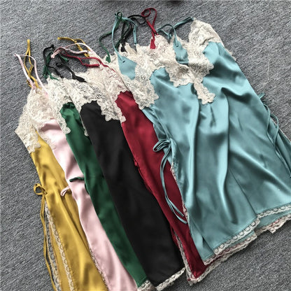 Importe - Pyjamas Robe Sexy Femme Nuisette Une Pièce Col En V