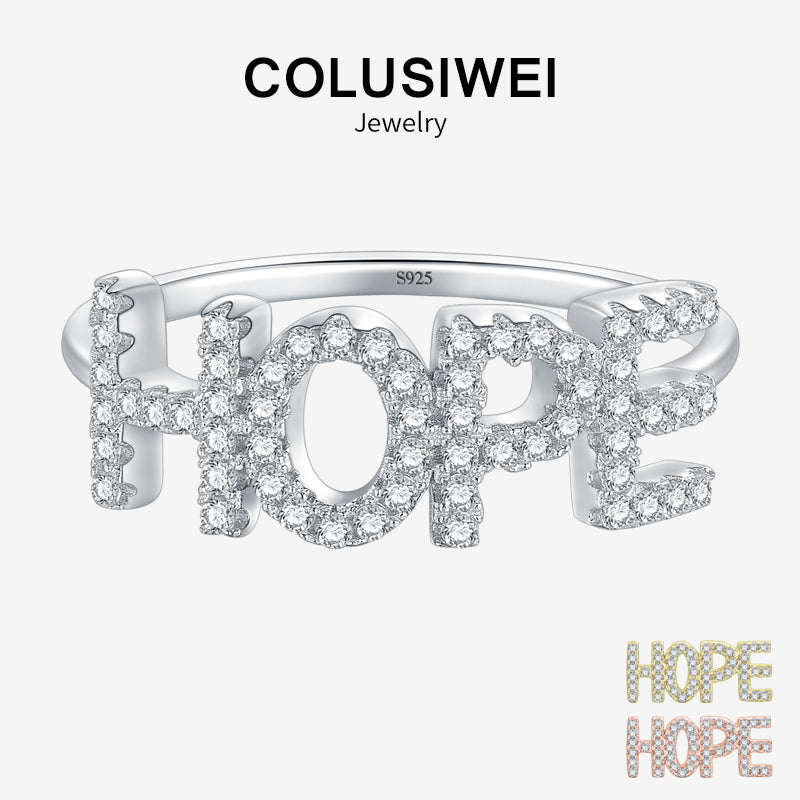Importé - Bague Argent en Lettre