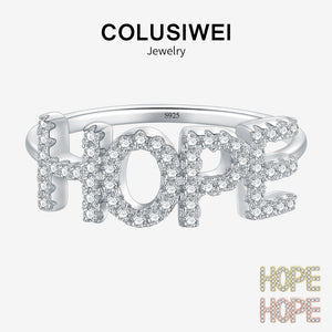 Importé - Bague Argent en Lettre