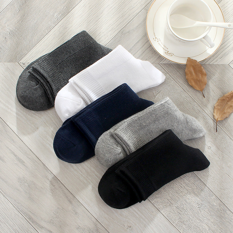 Importé - Lot de 5 Paires de Chaussettes Montante Style Sport 100% Coton
