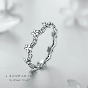 Importé - Bague Tendance en Fleur Vigne