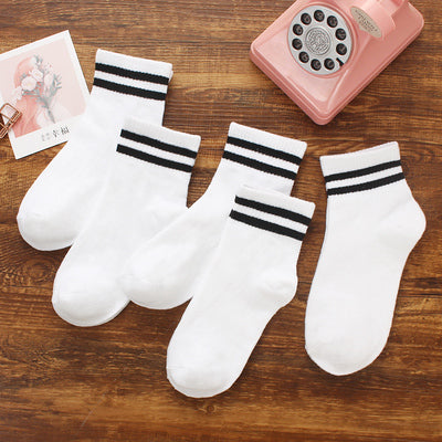 Importé - Lot de 5 Paires de Chaussettes Style Sport 100% Coton