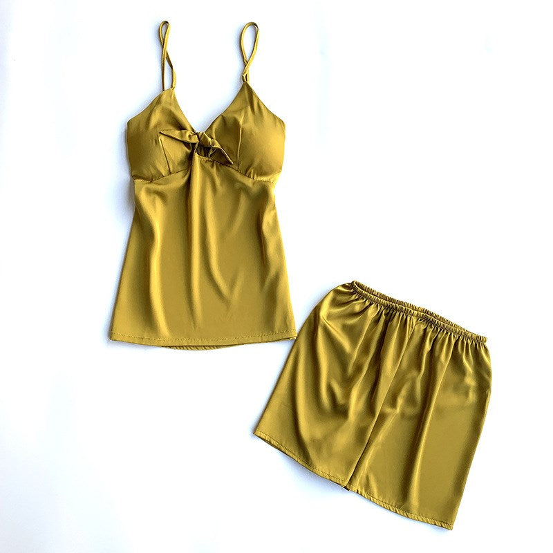 Importe - Ensemble De Pyjama Sexy Femme 2 Pièces Avec Bretelles Col En V