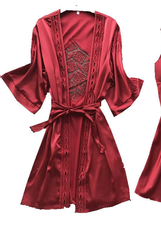 Importe - Ensemble Pyjamas Sexy Femme 2 Pièces En Dentelles