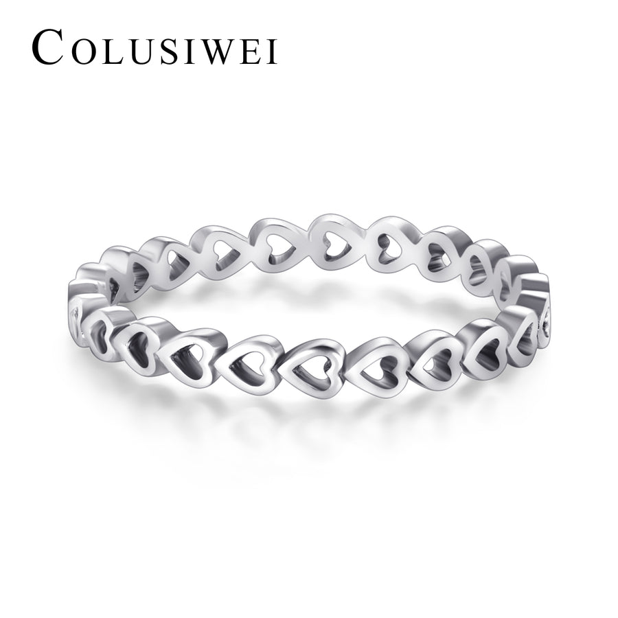 Importé - Bijoux Bagues en Argent Sterling en Cœur