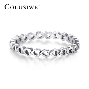 Importé - Bijoux Bagues en Argent Sterling en Cœur