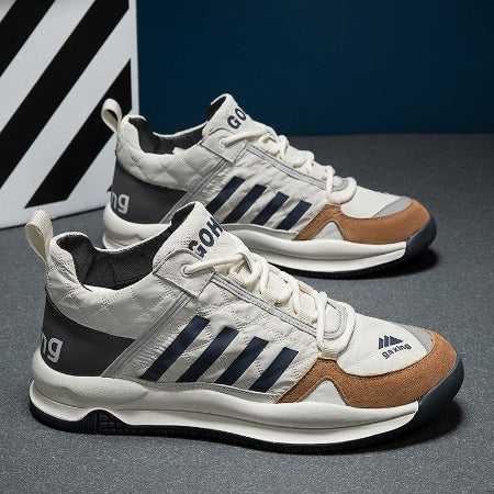 Importé - Chaussure Homme Sport Baskets Basses Bi-Matières