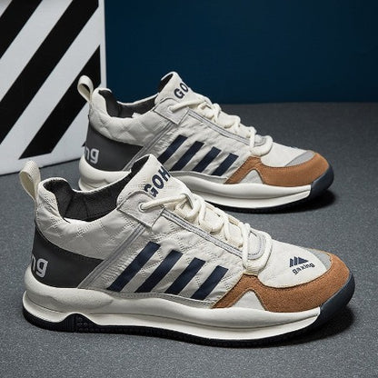 Importé - Chaussure Homme Sport Baskets Basses Bi-Matières
