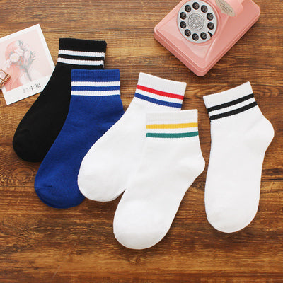 Importé - Lot de 5 Paires de Chaussettes Style Sport 100% Coton