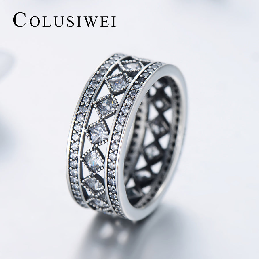 Importé - Bijoux Bague de Luxe en Argent
