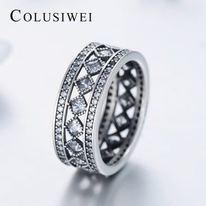 Importé - Bijoux Bague de Luxe en Argent