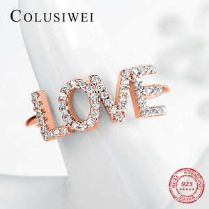 Importé - Bague Plaqué en Lettre