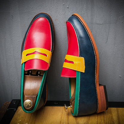 Importé - Chaussure Homme Mocassins Cuir PU En Grande Pointure