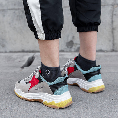 Importé - Lot de 5 Paires de Chaussettes Sport 100% Coton Tendance